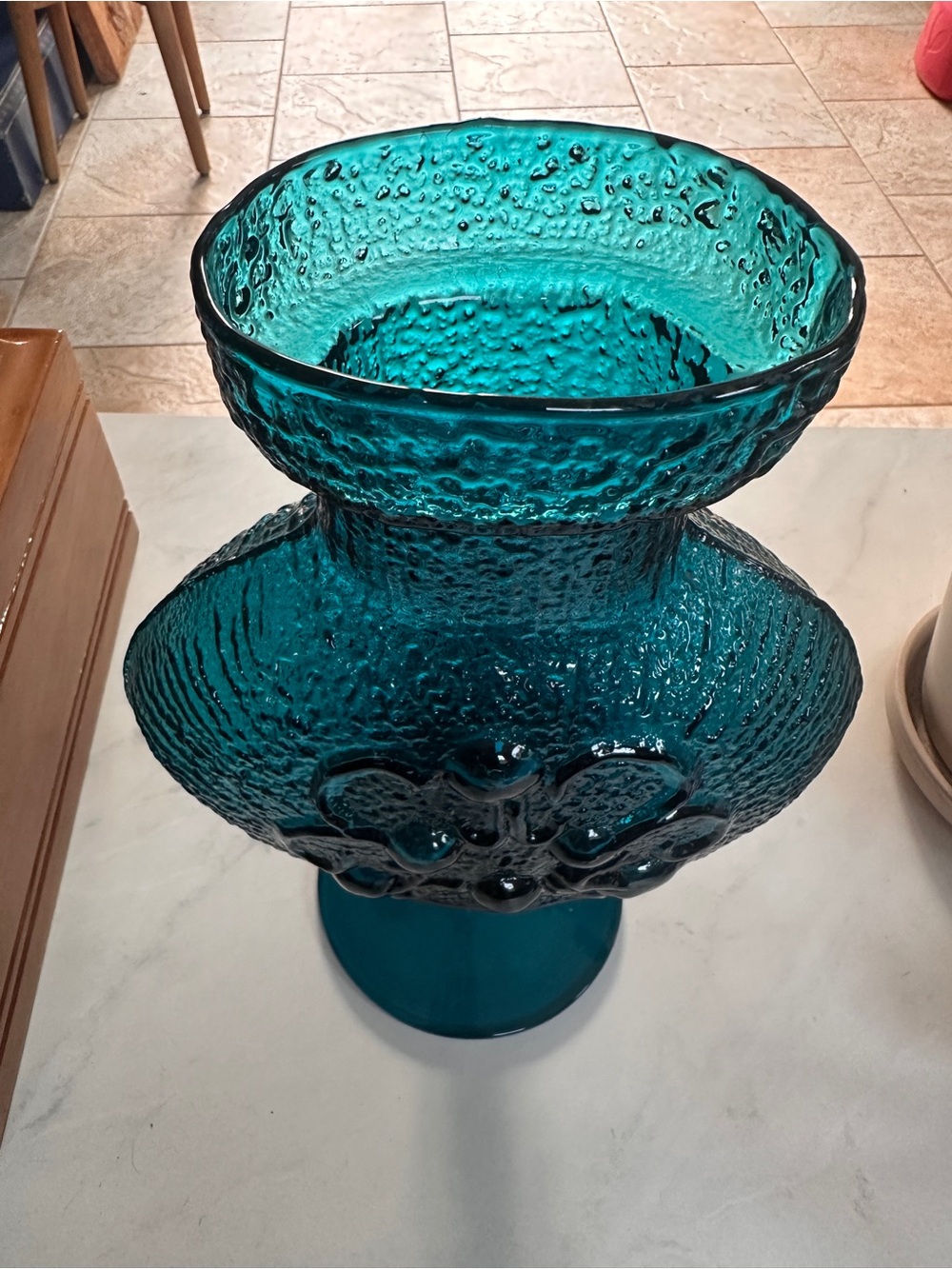 Wayne Husted for Stelvia Blue Glass vase - Picture 2 of 7